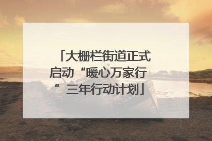 大栅栏街道正式启动“暖心万家行”三年行动计划