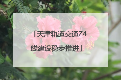 天津轨道交通Z4线建设稳步推进