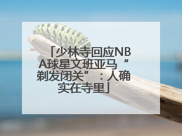 少林寺回应NBA球星文班亚马“剃发闭关”：人确实在寺里