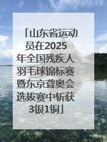 山东省运动员在2025年全国残疾人羽毛球锦标赛暨东京聋奥会选拔赛中斩获3银1铜