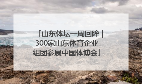山东体坛一周回眸｜300家山东体育企业组团参展中国体博会