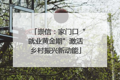 崇信：家门口“就业黄金期”激活乡村振兴新动能