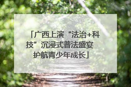 广西上演“法治+科技”沉浸式普法盛宴 护航青少年成长