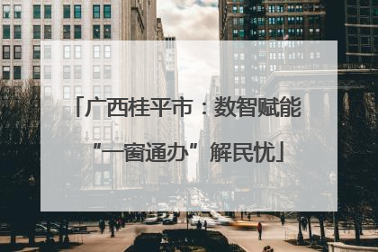 广西桂平市：数智赋能“一窗通办”解民忧