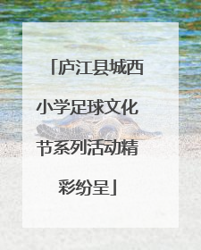 庐江县城西小学足球文化节系列活动精彩纷呈