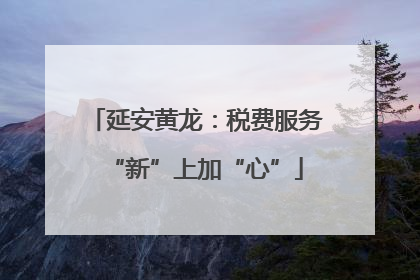 延安黄龙：税费服务“新”上加“心”