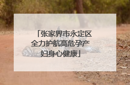 张家界市永定区全力护航高危孕产妇身心健康
