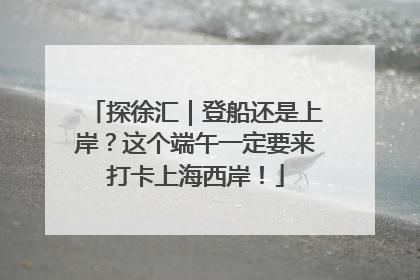 探徐汇｜登船还是上岸？这个端午一定要来打卡上海西岸！