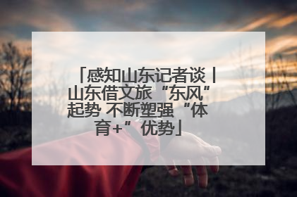 感知山东记者谈丨山东借文旅“东风”起势 不断塑强“体育+”优势
