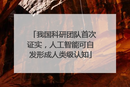 我国科研团队首次证实，人工智能可自发形成人类级认知