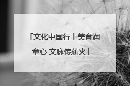 文化中国行丨美育润童心 文脉传薪火