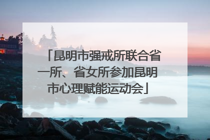 昆明市强戒所联合省一所、省女所参加昆明市心理赋能运动会