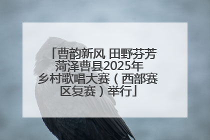 曹韵新风 田野芬芳 菏泽曹县2025年乡村歌唱大赛（西部赛区复赛）举行