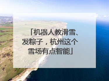 机器人教滑雪、发粽子，杭州这个雪场有点智能