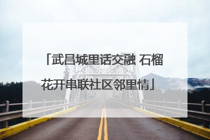 武昌城里话交融 石榴花开串联社区邻里情