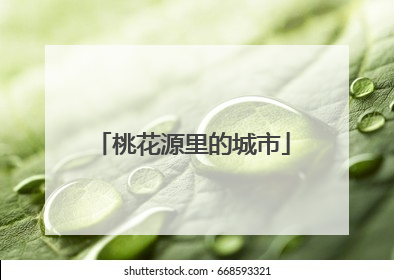 桃花源里的城市