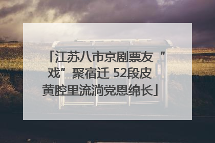 江苏八市京剧票友“戏”聚宿迁 52段皮黄腔里流淌党恩绵长