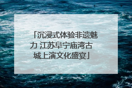 沉浸式体验非遗魅力 江苏阜宁庙湾古城上演文化盛宴