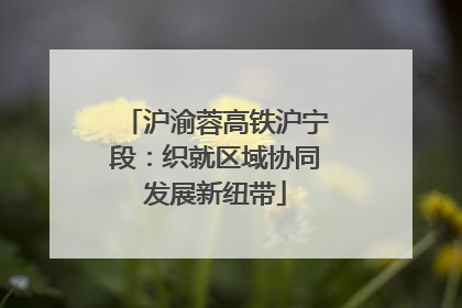 沪渝蓉高铁沪宁段：织就区域协同发展新纽带