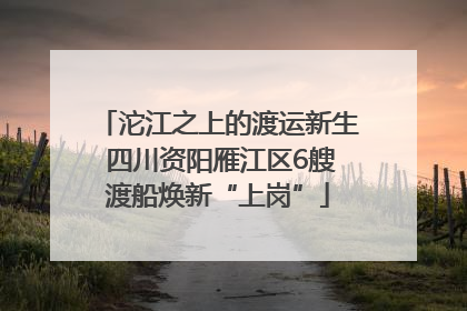 沱江之上的渡运新生 四川资阳雁江区6艘渡船焕新“上岗”