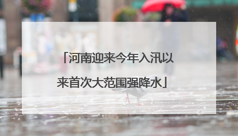 河南迎来今年入汛以来首次大范围强降水