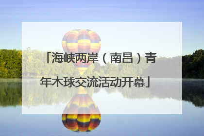 海峡两岸（南昌）青年木球交流活动开幕