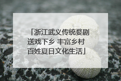 浙江武义传统婺剧送戏下乡 丰富乡村百姓夏日文化生活