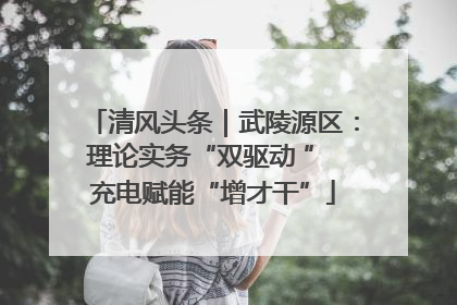 清风头条｜武陵源区：理论实务“双驱动 ” 充电赋能“增才干”