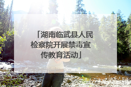 湖南临武县人民检察院开展禁毒宣传教育活动
