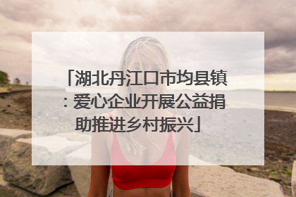 湖北丹江口市均县镇：爱心企业开展公益捐助推进乡村振兴