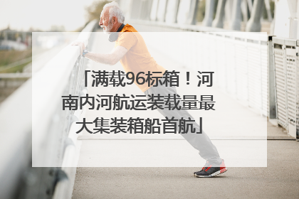 满载96标箱！河南内河航运装载量最大集装箱船首航