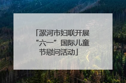 漯河市妇联开展“六一”国际儿童节慰问活动