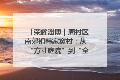 荣耀淄博｜周村区南郊镇韩家窝村：从“方寸庭院”到“全域文明”，乡村振兴的“美学革命”