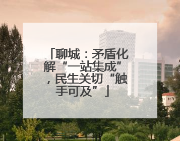 聊城：矛盾化解“一站集成”，民生关切“触手可及”