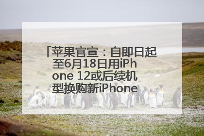 苹果官宣：自即日起至6月18日用iPhone 12或后续机型换购新iPhone，可享额外折抵优惠