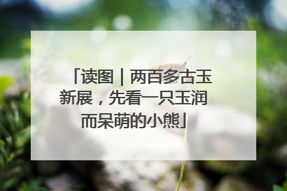 读图｜两百多古玉新展，先看一只玉润而呆萌的小熊