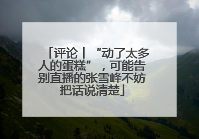 评论丨“动了太多人的蛋糕”，可能告别直播的张雪峰不妨把话说清楚