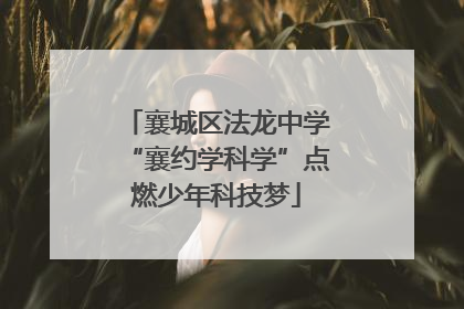 襄城区法龙中学“襄约学科学”点燃少年科技梦
