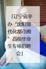 辽宁省举办“沈阳现代化都市圈”高校毕业生专场招聘会