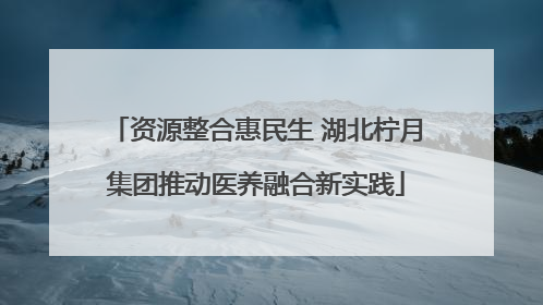 资源整合惠民生 湖北柠月集团推动医养融合新实践