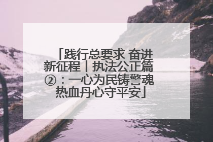 践行总要求 奋进新征程丨执法公正篇②：一心为民铸警魂 热血丹心守平安