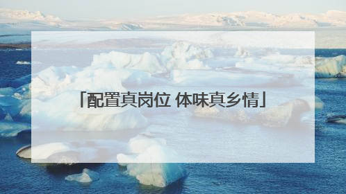 配置真岗位 体味真乡情