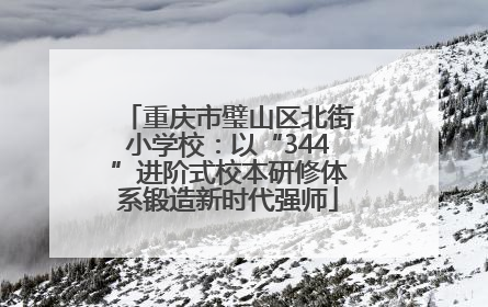 重庆市璧山区北街小学校：以“344”进阶式校本研修体系锻造新时代强师