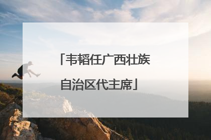 韦韬任广西壮族自治区代主席