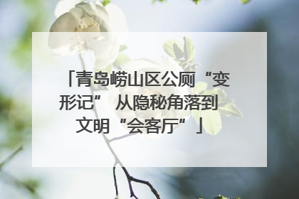 青岛崂山区公厕“变形记” 从隐秘角落到文明“会客厅”