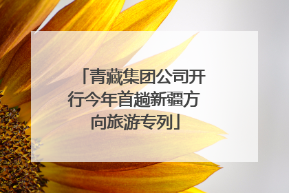青藏集团公司开行今年首趟新疆方向旅游专列