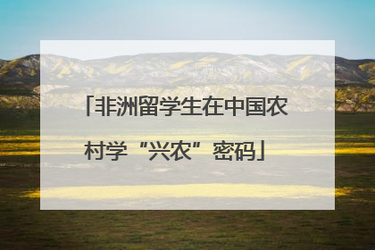 非洲留学生在中国农村学“兴农”密码
