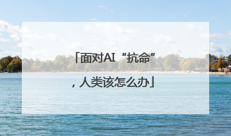 面对AI“抗命”，人类该怎么办