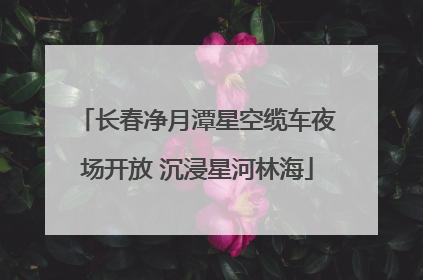 长春净月潭星空缆车夜场开放 沉浸星河林海