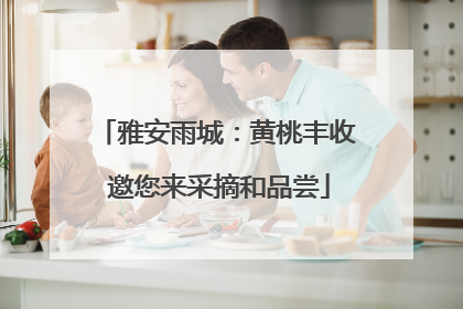 雅安雨城：黄桃丰收 邀您来采摘和品尝